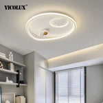 plafonnier led moderne blanc bleu nuit lune étoiles designintérieur lumière chambre enfants