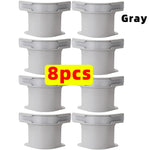 fixateurs draps ajustés clips anti dérapants plastique lisse minimaliste universel gris blanc cassé 12
