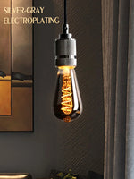 ampoules led filament spiralées vintage industrielle argentée dorée e27 360deg 250lumens 30000h