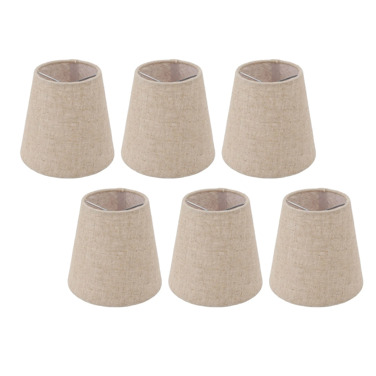 abat jour tissu lin classique beige clair éclairage bougie ampoule accessoire moderne pièces