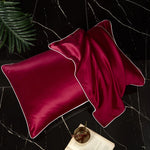 taies d'oreiller soie naturelle couleurs solides élégant satin opacité respectueux environnement simple hospitalière