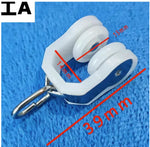 pulley rideaux blanc gris bleu moderne anneaux métalliques rouleaux lisses 20pc