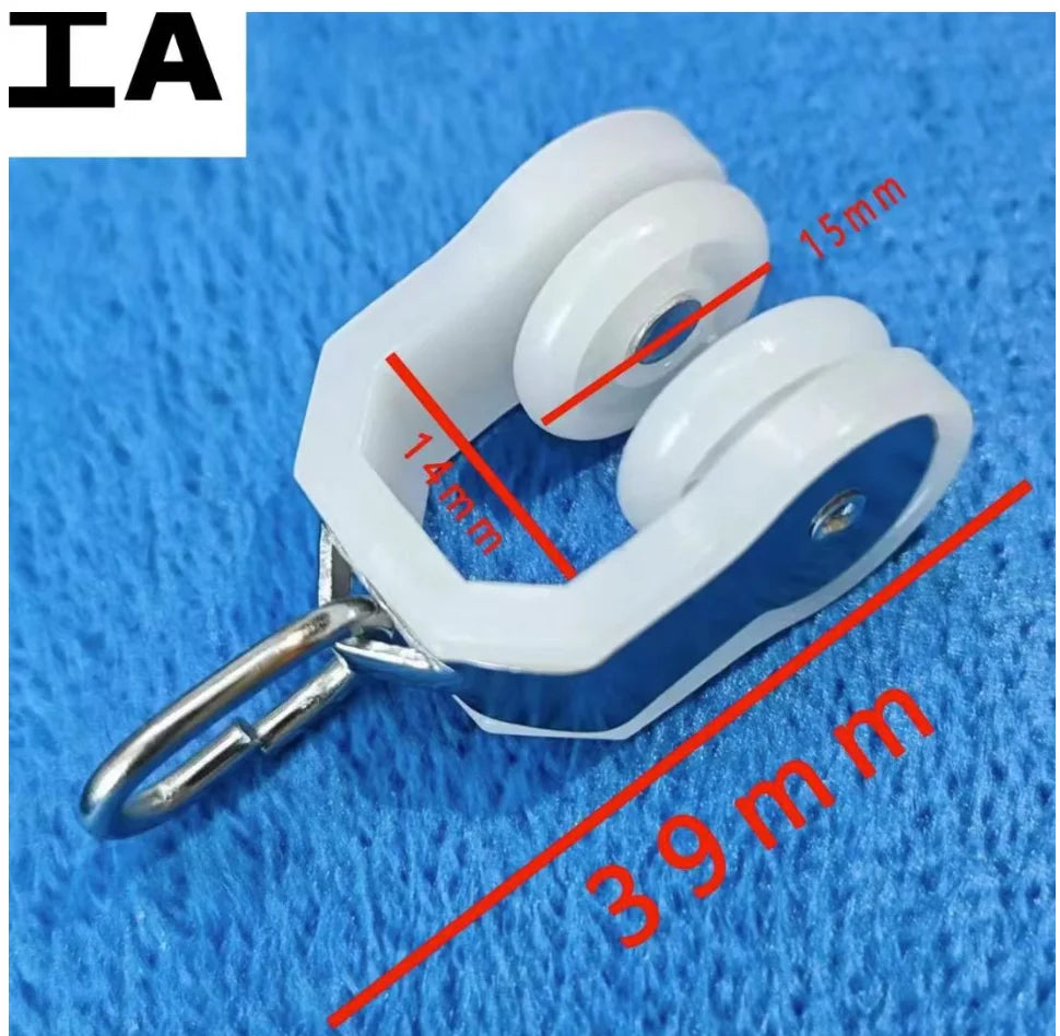pulley rideaux blanc gris bleu moderne anneaux métalliques rouleaux lisses 20pc