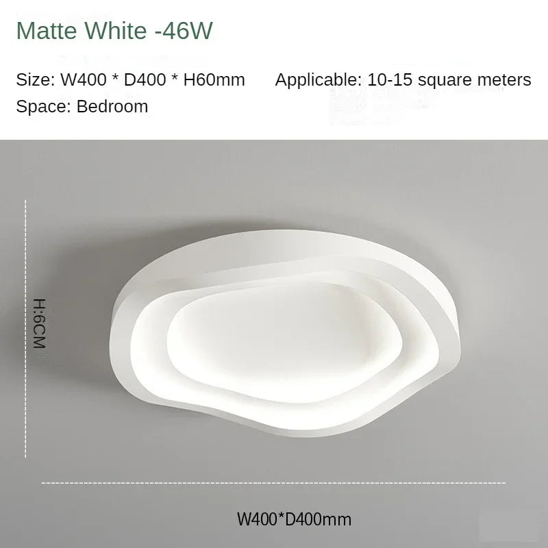 plafonnier led blanc contemporain moderne éclairage chambre coucher salle manger