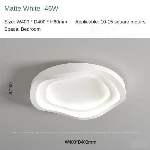plafonnier led blanc contemporain moderne éclairage chambre coucher salle manger