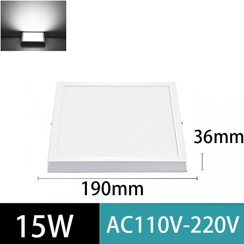 plaque lumière led moderne blanc rond surface montée éclairage quotidien 20w 90260v flux 200082000