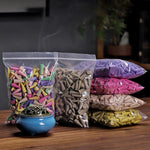 cônes d'encens multicolores traditionnels anti odeur salon yoga méditation aromathérapie sac rangement support encens