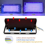lampe uv led 100w bleu moderne câble alimentation interrupteur led chip 2835