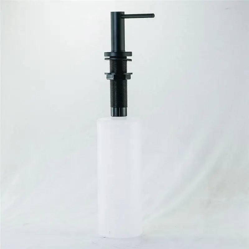 distributeur savon liquide or noir moderne vis fixations bouteille mousse
