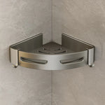 Panier de rangement triangulaire en gris clair