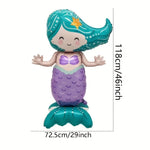 décorations fête anniversaire thème sous marin ballons sirènes guirlande happy birthday motifs poissons coquillages