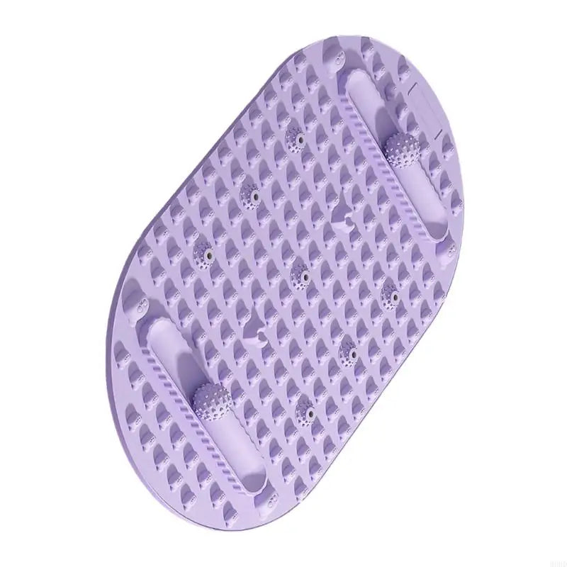 tapis bain moderne gris rose violet surface texturée poignées