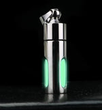 porte clés lumineux bouteille parfum vert fluo moderne anneau chaîne portable suspendre lumière opaque