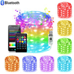 guirlande lumineuse led multicolore clips moderne décoration intérieure noël 1m 50m usb bluetooth