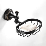 accessoires salle bain cuivre laiton noir classique brosse toilette porte serviettes papier hygiénique móc