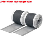 filet anti moustiques adhésif gris maille fine moderne 5m 7cm fenetre protection
