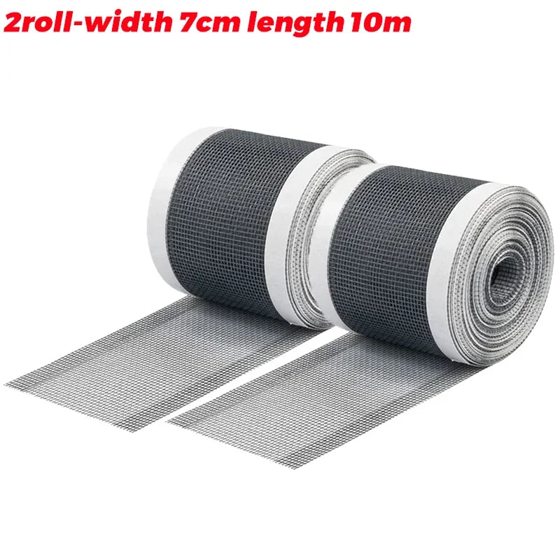 filet anti moustiques adhésif gris maille fine moderne 5m 7cm fenetre protection