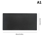 tapis bar perforé noir moderne durable antidérapant vinyle maison service