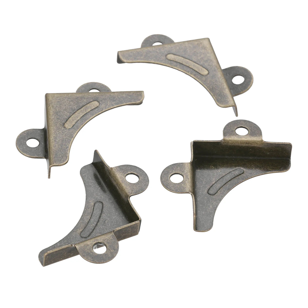 protections angle bois bronze vieilli effet vieil age vintage rustique fixations vis incluses