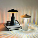 Lampe champignon LED noire avec contrôle tactile