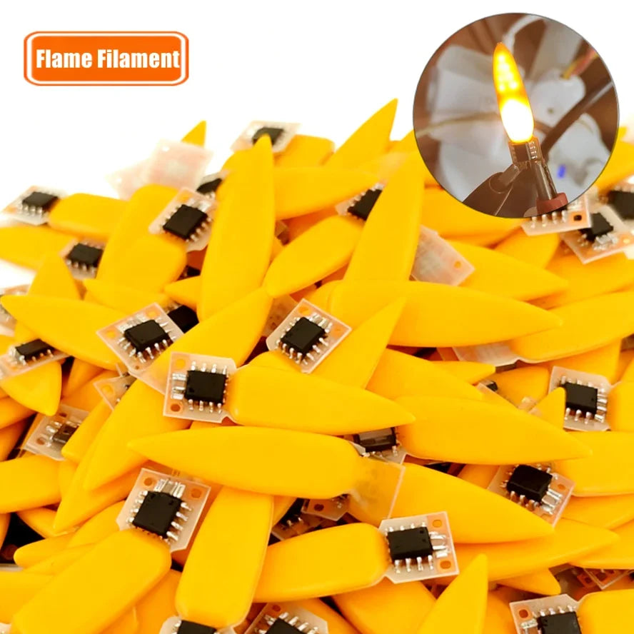 décoration anniversaire bougie flash led jaune moderne 3v adhésif modes