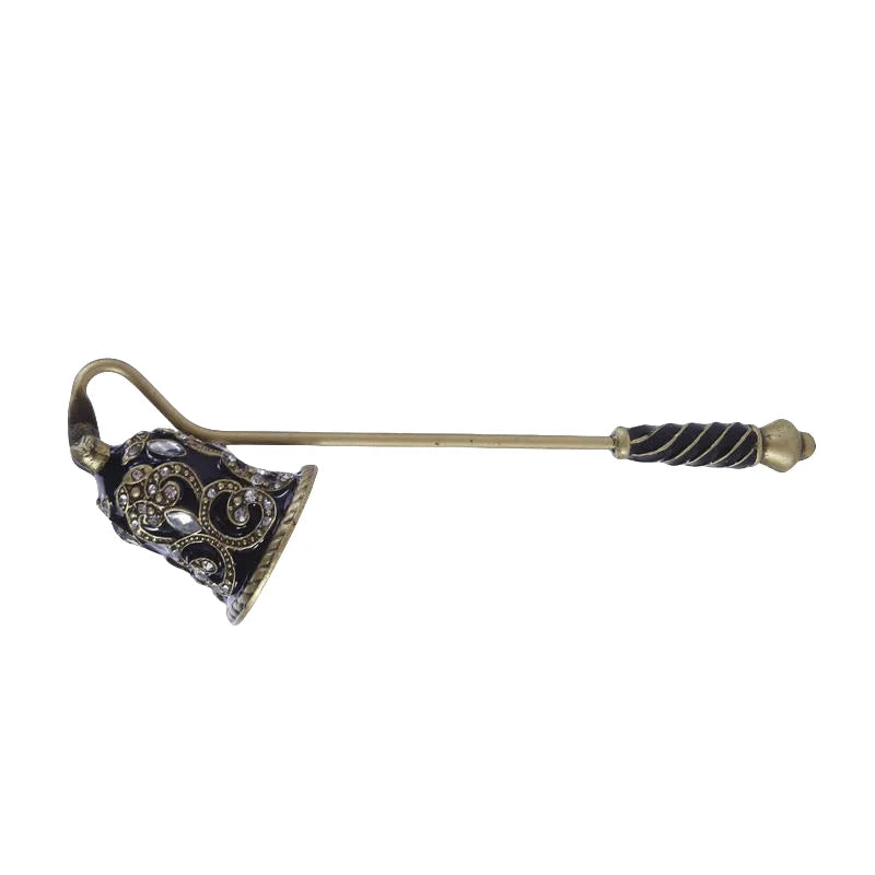 extingueur bougie longue poignée métal fleur stylisée élégant décoration maison cadeau événement