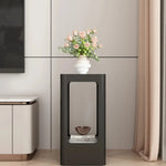 support vases moderne multi niveaux beige noir texture marbrée intérieur moderne