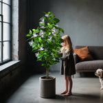 plantes artificielles arbres vertes rose blanches modernes extérieures intérieures