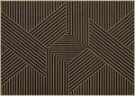 tapis d'entrée moderne rayures horizontales antidérapant résistant décoloration polyester bébés