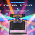 projecteur laser stroboscopique usb portable effet lumière scène dj moderne noire commandes distantes