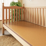 tapis sol moderne tissé géométrique beige marron foncé 50cm 130cm 56cm 100cm 60cm 120cm