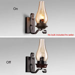 lampe murale vintage bronze verre opalin éclairage quotidien murale métallique texture rustique fixée mur