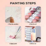 toile peinture numeros kit peinture acrylique carte decorative ananas cocktail fruits zèbre lunettes soleil
