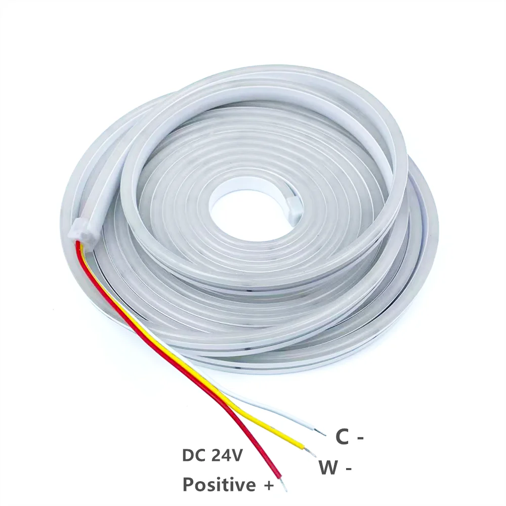 ruban led flexible blanc circulaire moderne clips 2700k 6500k étanche 24v