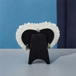 cadre photo blanches clips métalliques classique ornement décoration maison enfant anniversaire japonais cœur