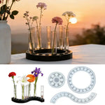 support fleurs silicone transparent tube lab animal compagnie moderne minimaliste