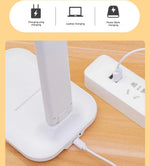 lampe pliable moderne blanc rechargeable port usb trois vitesseséconomie dénergie certification rohs cem