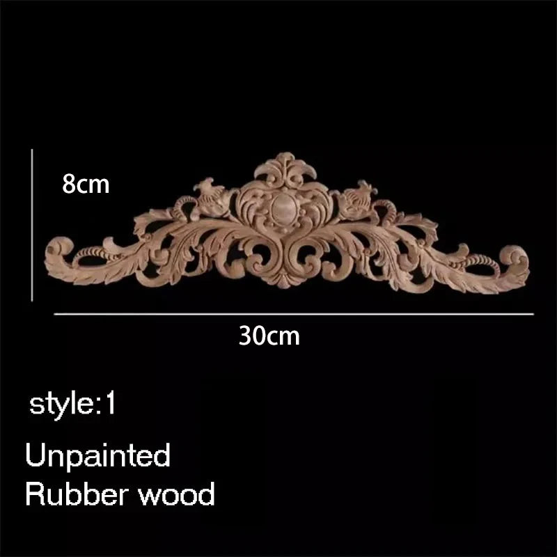 ornement decoratif bois fleur sculpte naturel classique baroque noel valentin mariage halloween pâques anniversaire