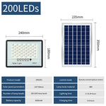 projecteur led solaire ip67 moderne 128leds 6000mah extérieur jardin blanc