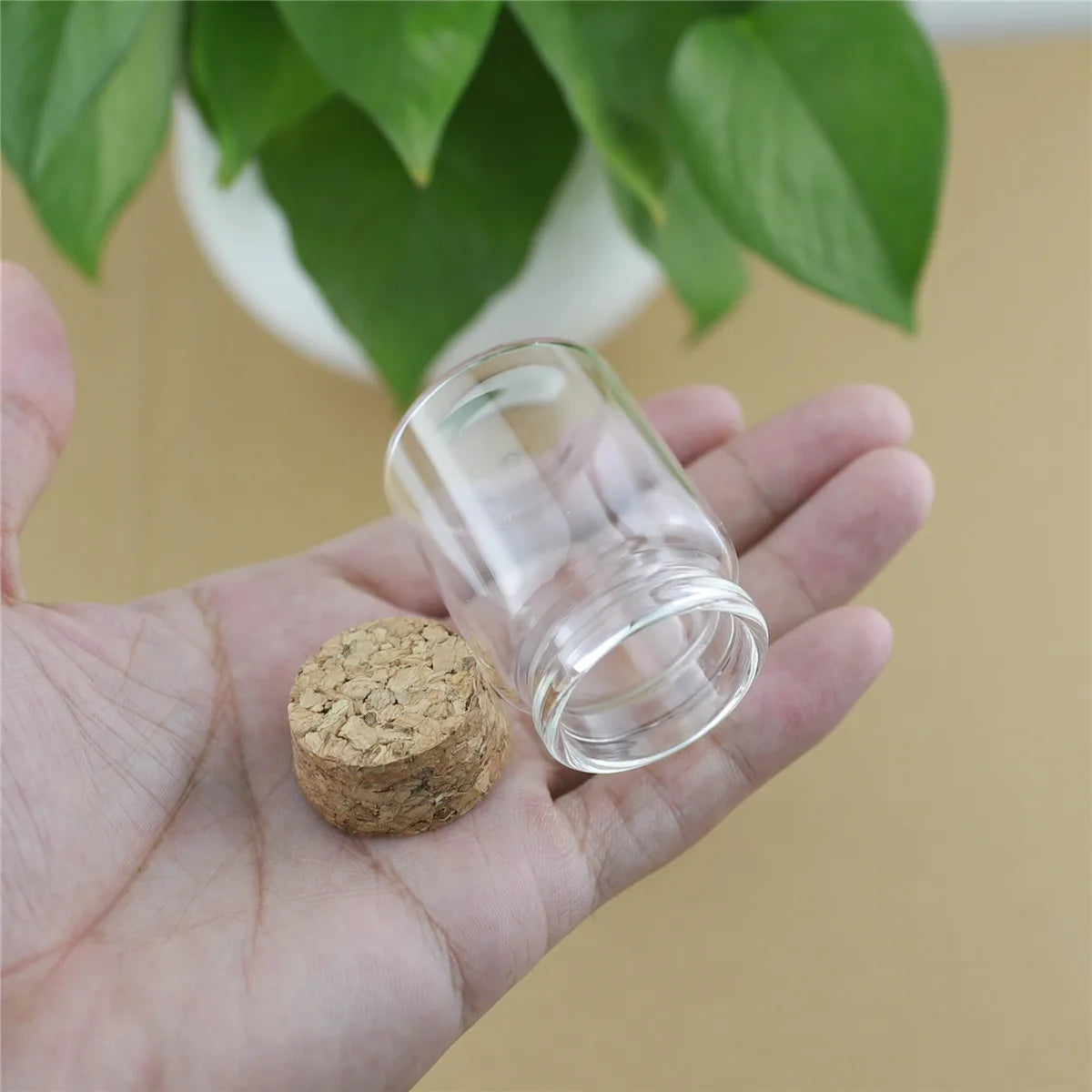 bouteilles verre liège transparentes minimaliste amour 30ml ensemble deco 12 24 36 48 pièces