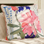 housse coussin fleurs jaunes polyester nordic moderne décoration canapé maison voiture 45x45cm 30x50cm