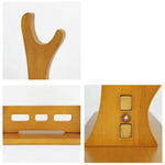 support épées bois moderne minimaliste noir brun clair katana sabres rack display salon