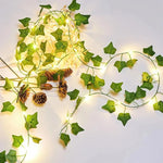 guirlande led lierre artificielle verte extérieure moderne décoration maison fêteSuspensionclair