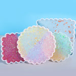 coasters silicone blanc bleu rose violet vert lisses modernes minimalistes