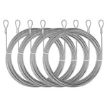 corde ressort argentée lisse industrielle fixations clous expansibles inoxydables jardin plantation abri