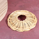 lampe suspendue tressée rotin naturelle rustique boho chic tringle opacité intérieur decoration