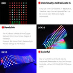 matrice led 8x8 16x16 8x32 multicolore ws2812 rgb flexible moderne grille points lumineux