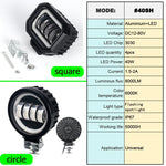 projecteurs led travail 40w ip67 jaune blanc noir modernes robustes