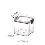 boîtes rangement alimentaires hermétiques plastique qualité alimentaire durable respectueux environnement transparentes couvercle noir clips