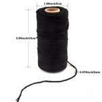 fil coton multicolore texturé naturel 100m 2mm enduit crafts sacs vêtements textiles maison
